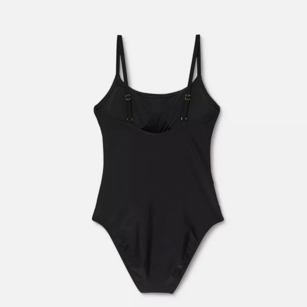 Shade & Shore 1 Piece Black Swimsuit with Black Mesh. NWT. Size Small. - Picture 4 of 9